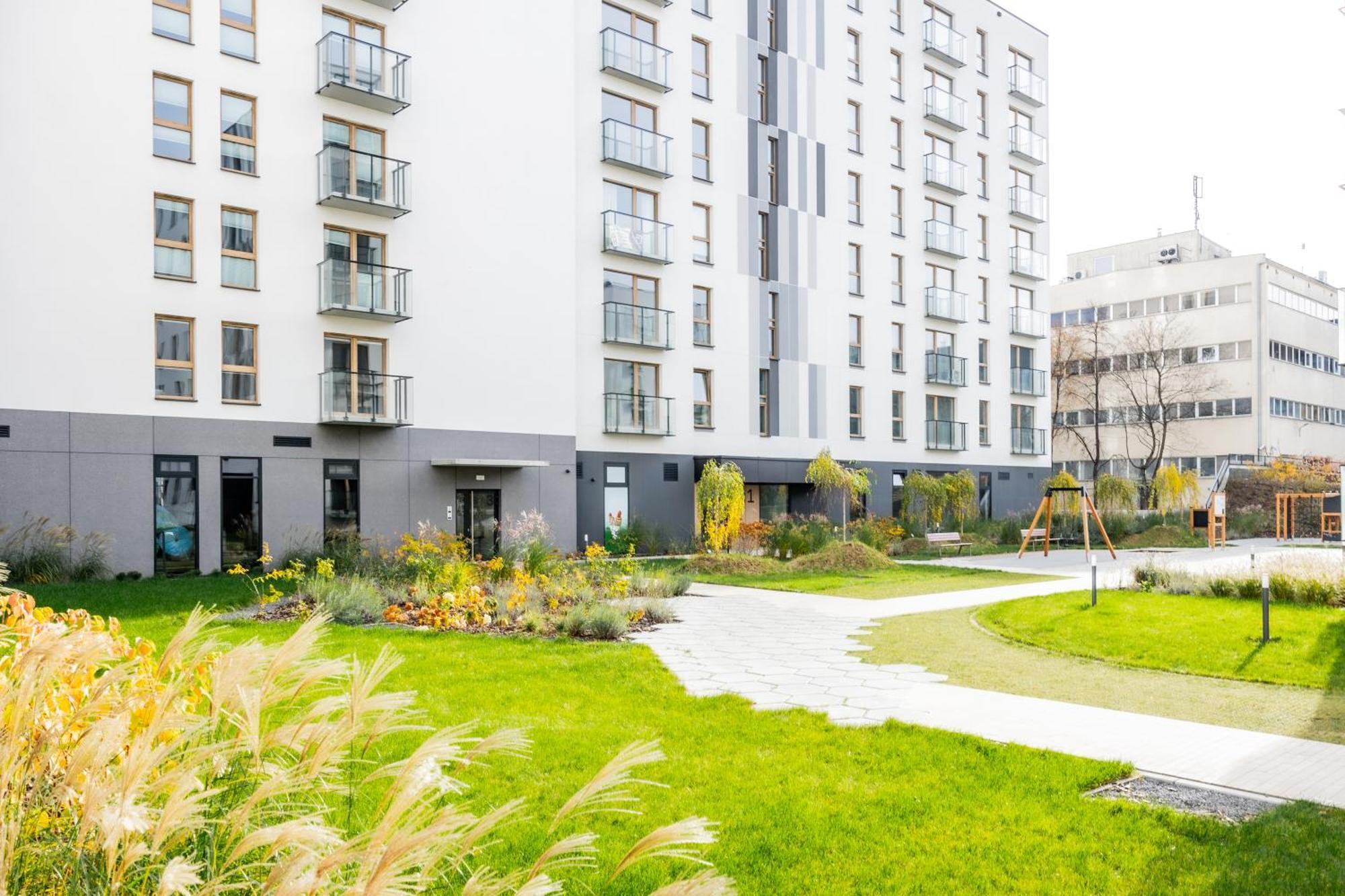 Aparthotel Mokotow Business Center By Noclegi Renters Warschau Exterior foto