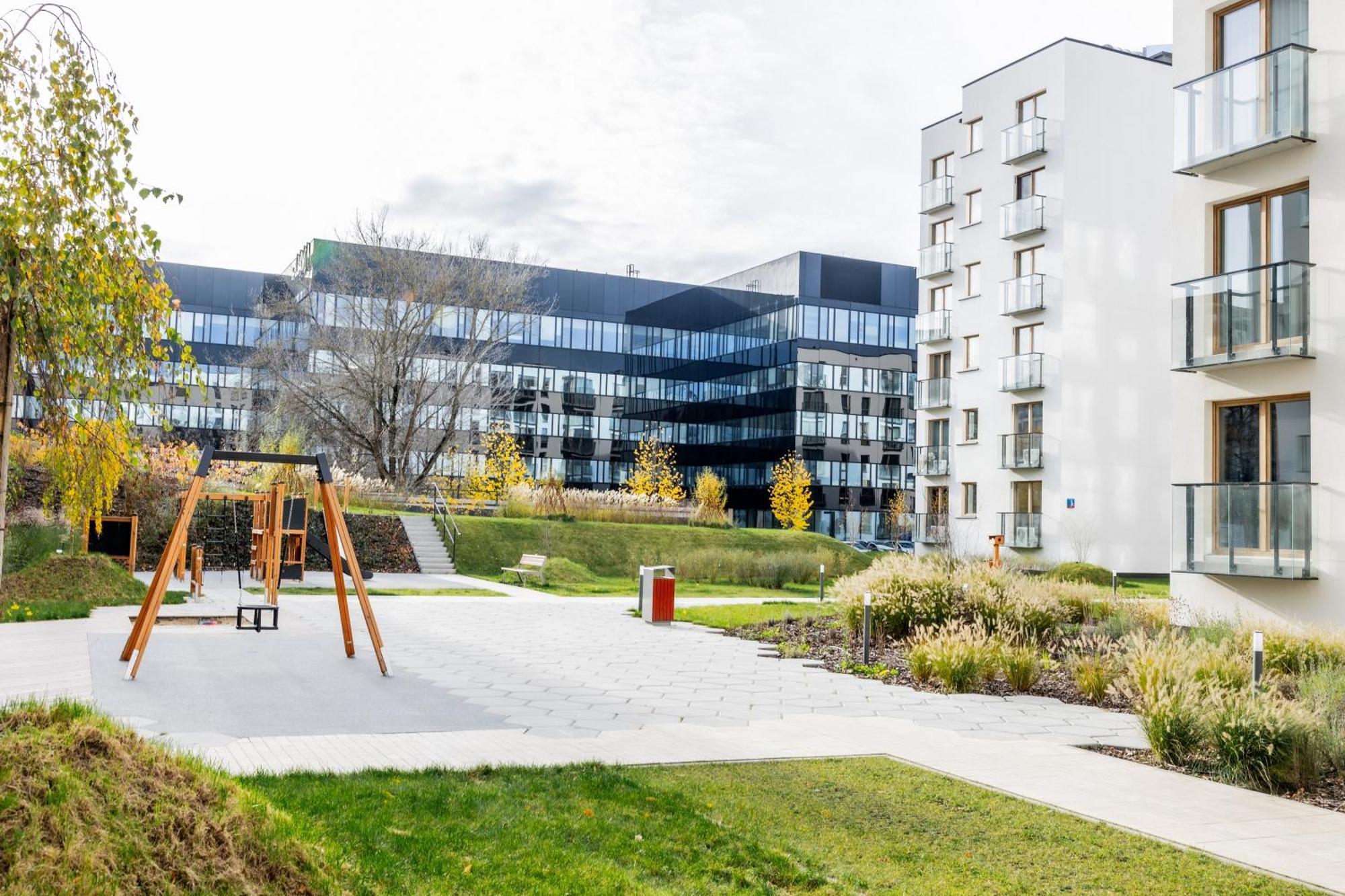 Aparthotel Mokotow Business Center By Noclegi Renters Warschau Exterior foto